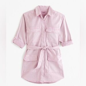 Abercrombie & Fitch Light Pink Utility Dress